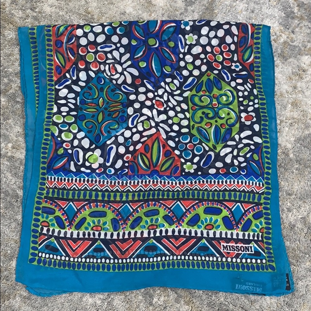MISSONI PRINT SILK SCARF